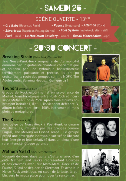 Flyer Samedi 26/09/2015